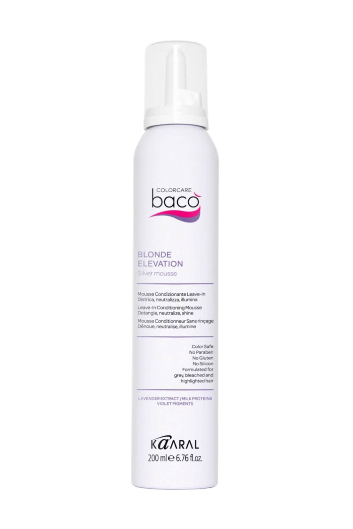 Baco Blonde Elevation Viyole Pigmentli Saç Bakım Köpüğü  200ml